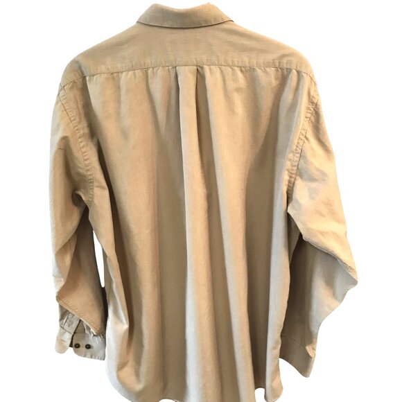 Roberto Villini Button-Down Shirt: Long Sleeves Autumn Gold, Men’s Size 17 34-35 - Picture 2 of 9